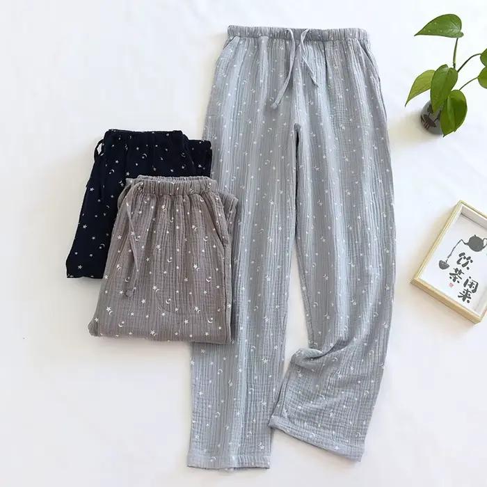 Pantalons de couchage en coton pour couples