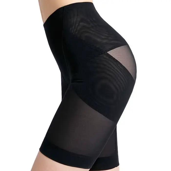 Sous-vêtements taille haute en polyester et élasthanne pour femmes, contrôle moyen, confort et élégance pour toutes les occasions
