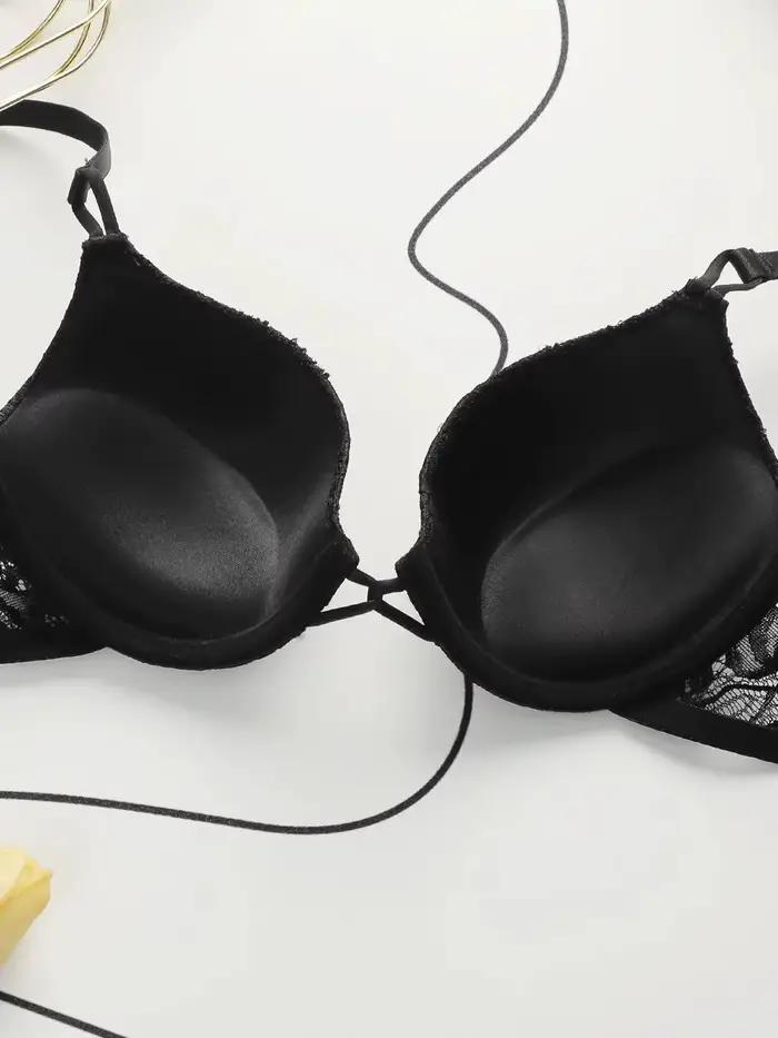 Soutien-gorge sexy en dentelle brodée pour femmes