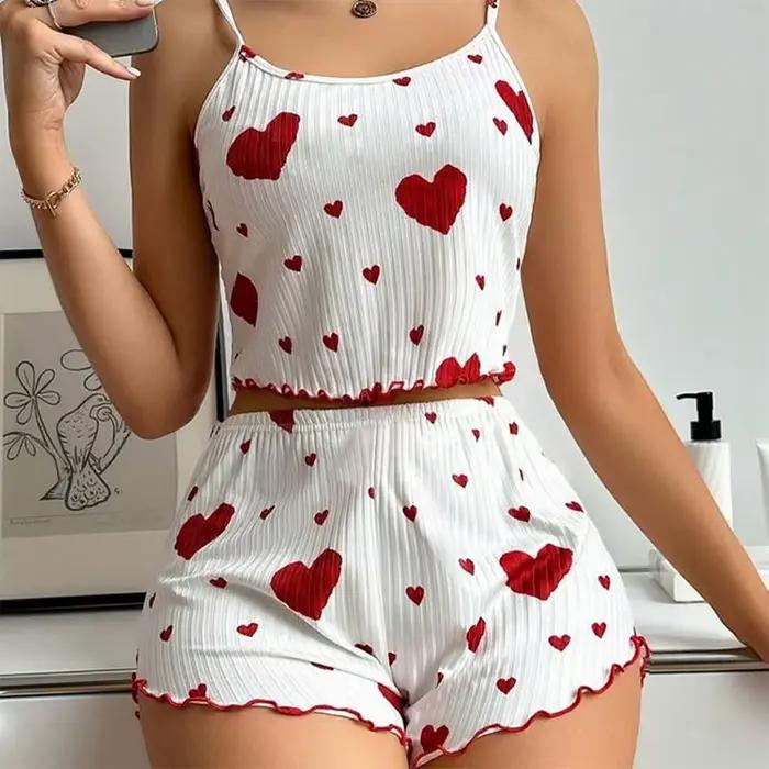 Ensemble de pyjamas College d'amour pour femmes