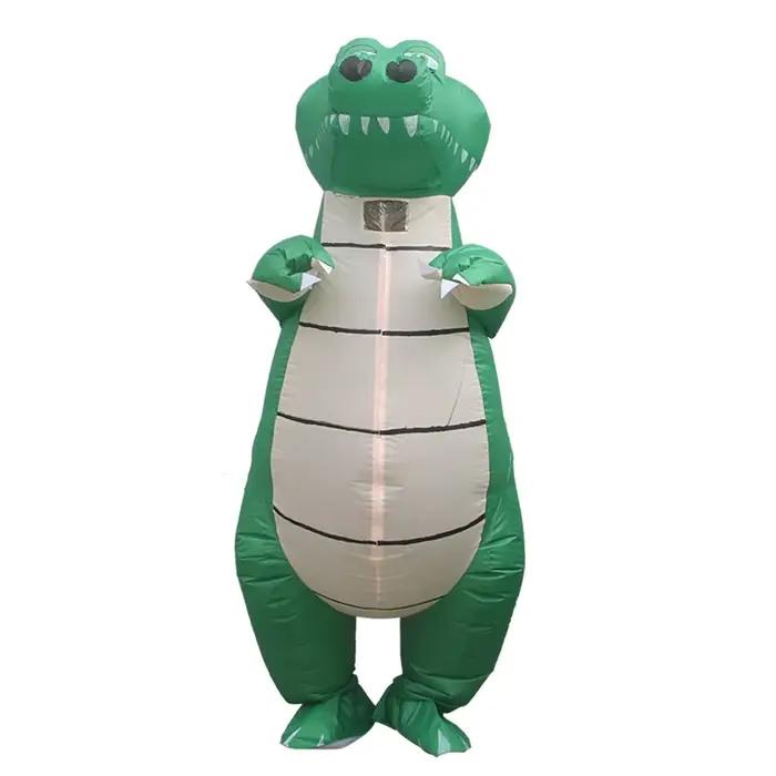 Costume gonflable Crocodile pour adultes, pourim, mascotte d'halloween et de noël, Costume de Cosplay de fête Anime, costumes fantaisie