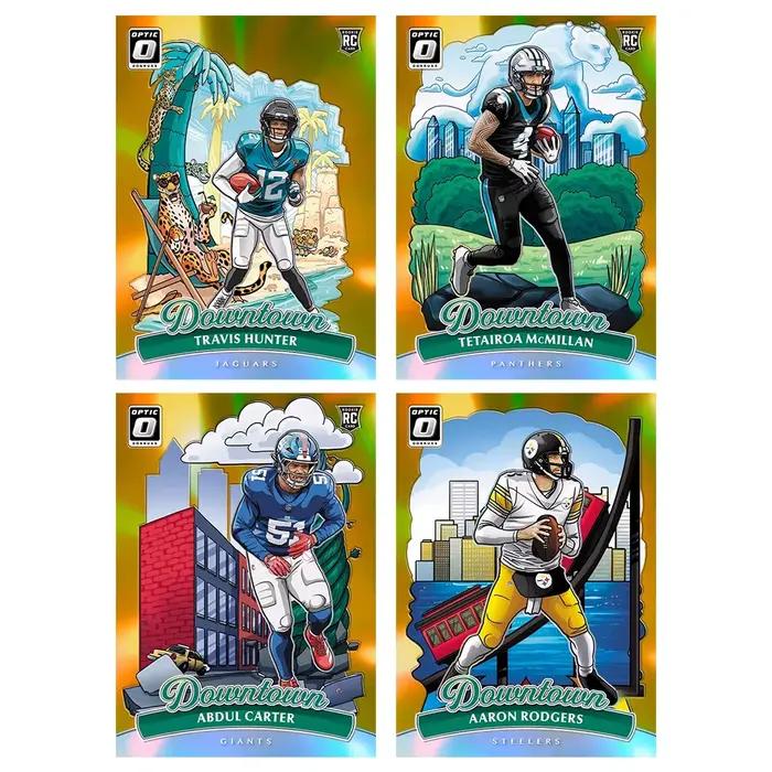 Cartes de collection de football holographiques et scintillantes Rugby Downtown DIY Travis Hunter Patrick Mahomes Brian Thomas Shedeur Sanders