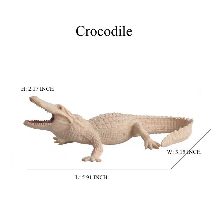 Jouet de crocodile Figure jouets Alligator modèle Cycle de vie Playset Figurines d'animaux figurine d'action Reptile animaux enfants cadeaux jeux