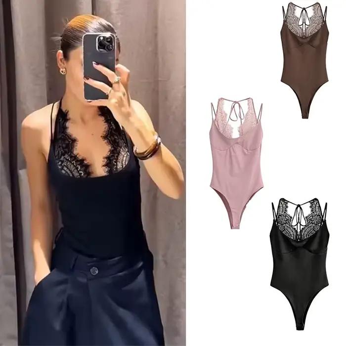 Combinaison rose sexy pour femme