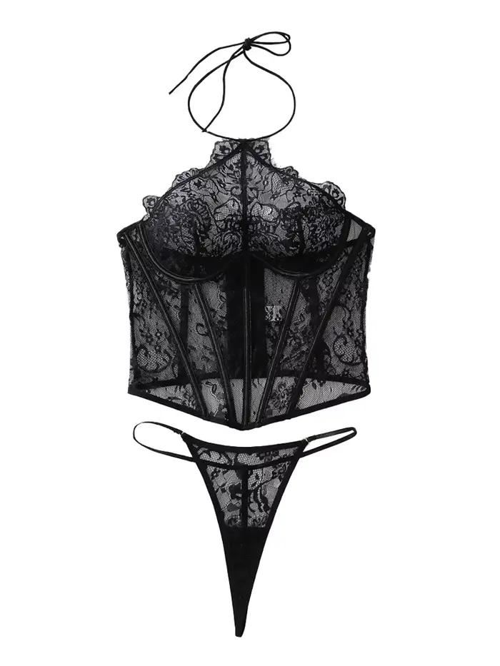 Belamimi Ensemble de lingerie sexy pour femme