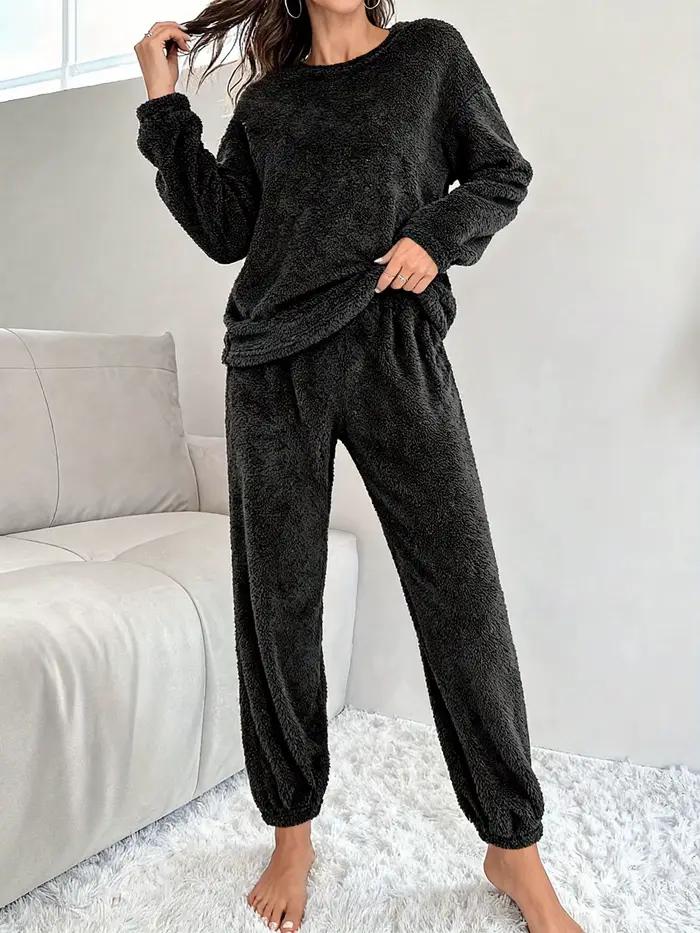 Ensemble de pyjama en velours pour femme