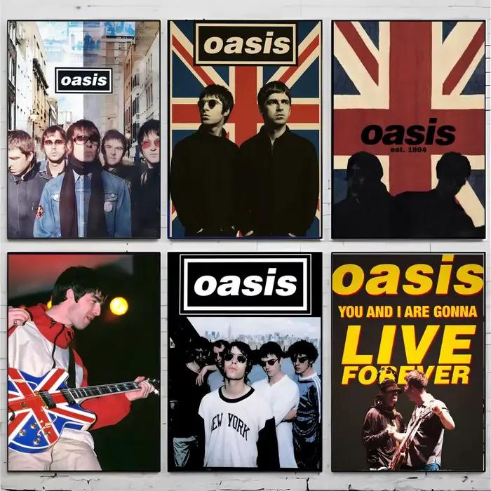 Affiche Britpop Rock O-Oasis, décoration artistique haut de gamme et cadeau pour la maison, salon, ornements pour la maison