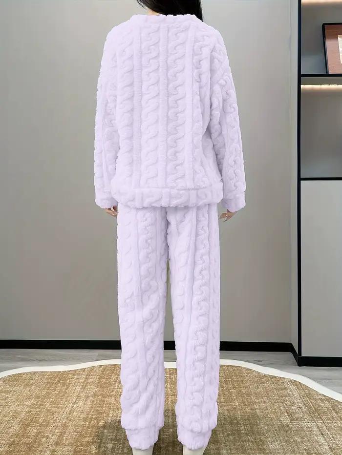 Ensemble pyjama en velours pour femme