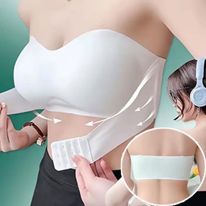 Soutien-gorge sans bretelles avec boutons sur le devant pour femmes