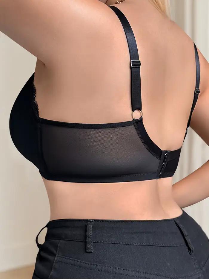 Soutien-gorge noir sans bretelles grande taille