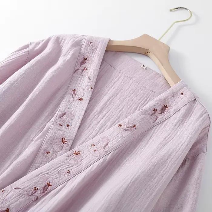 Chemise de nuit en pur coton pour femmes