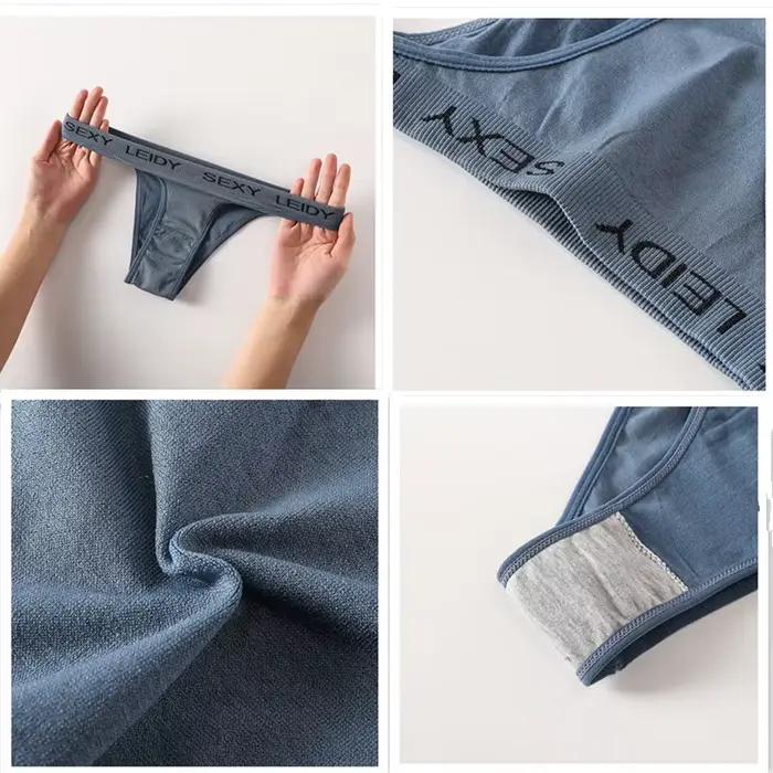 1Pc culotte brésilienne femmes sous-vêtements sans couture femme lettre impression caleçon taille haute slips Lingerie confortable sport intimes