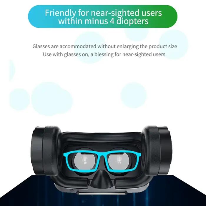 Lunettes de réalité virtuelle VR casque 3D appareils Bluetooth casque de téléphone intelligent lunettes lentilles Smartphone Viar casque cellulaire Mobile