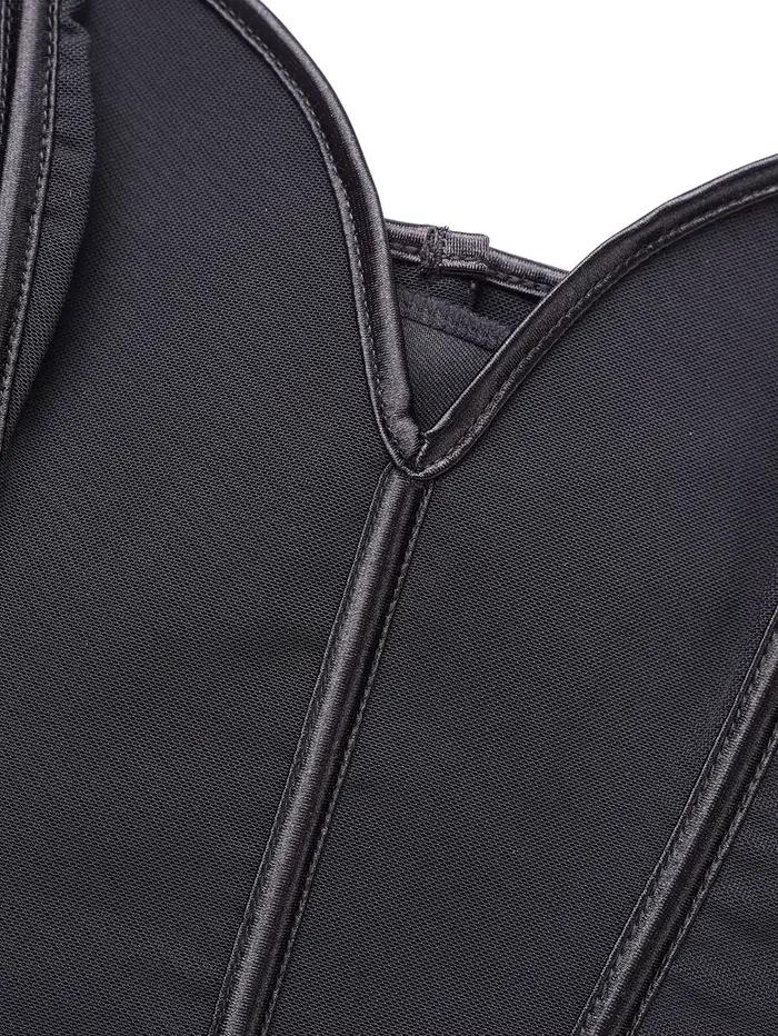 Corset mat sans bretelles, haut cintré vintage pour femme avec décolleté cœur