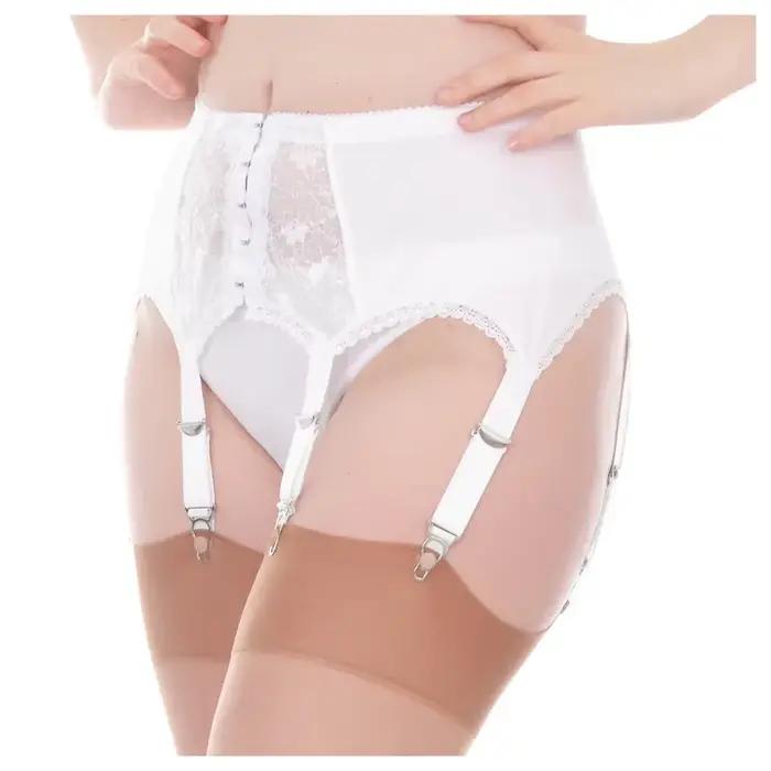 Jarretelles en dentelle transparente pour femmes