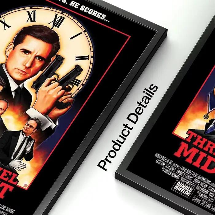 Affiche de film de minuit de niveau de menace, peinture sur toile du bureau Michael Scott, image classique pour salon, décoration de maison sans cadre