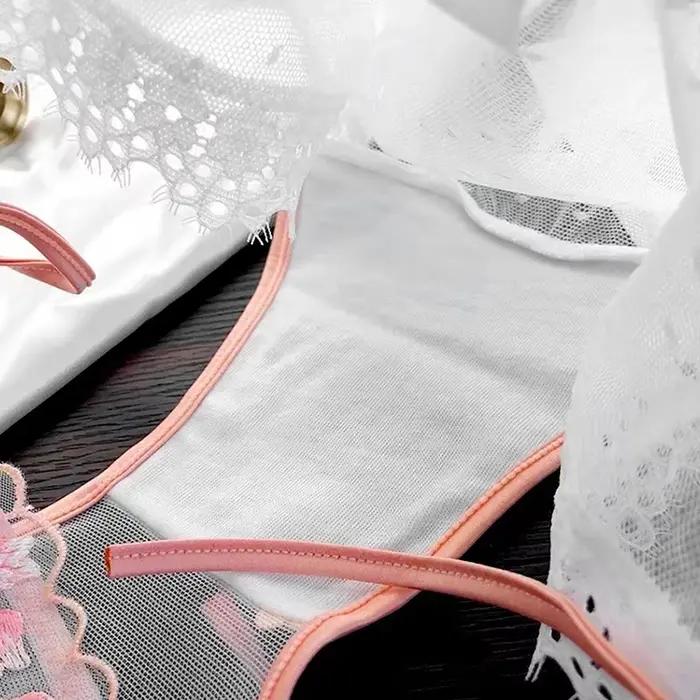 Culotte Vintage Femme en Dentelle Florale