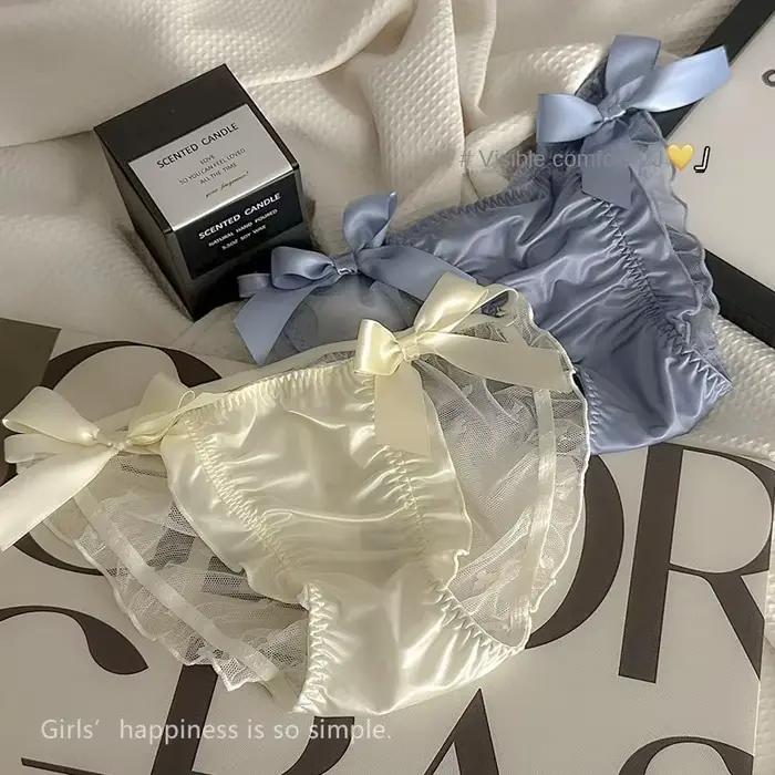 Culotte en dentelle à volants pour femmes