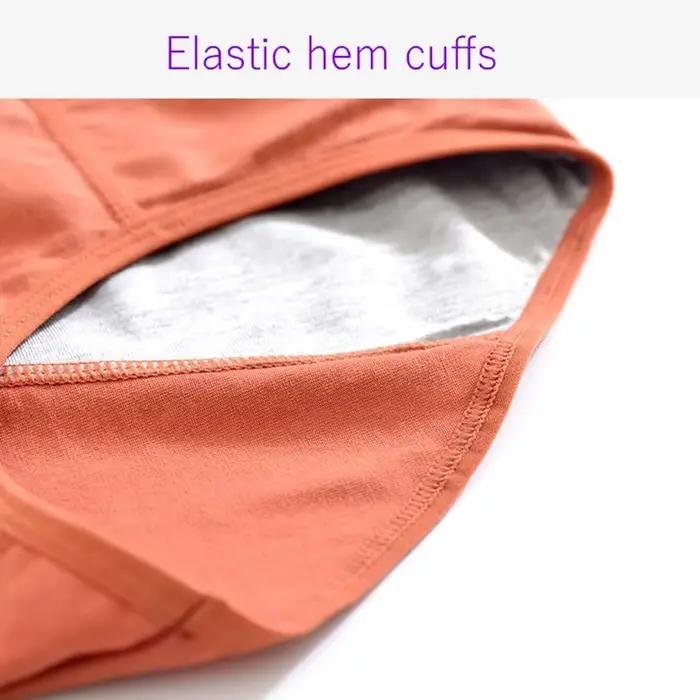 Culotte menstruelle taille haute en coton pour femmes, brève, tricotée, grande hauteur, disponible en plusieurs couleurs et tailles pour des jours importants confortables