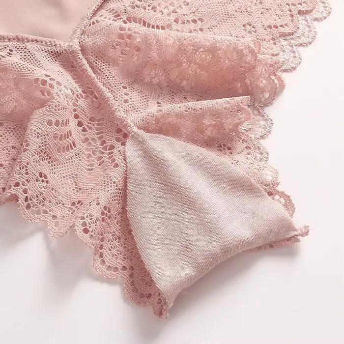 Culotte en Dentelle Transparente pour Femme