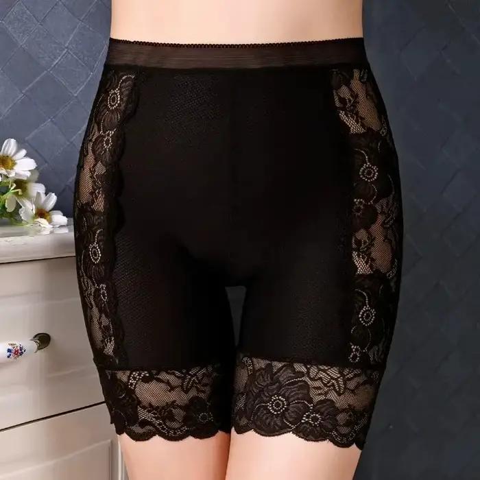 Shorty de sécurité sans couture pour femme, taille haute, extensible, amincissant, lingerie d'été