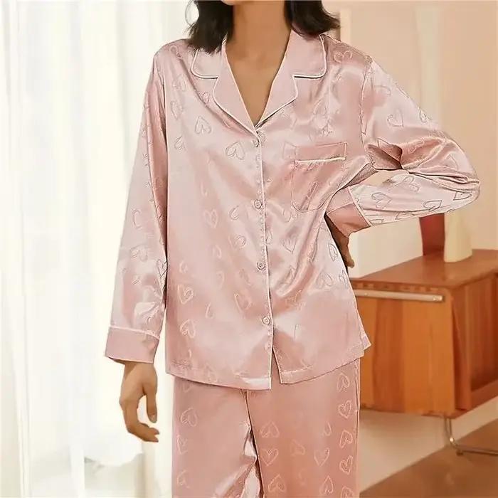 Ensembles de pyjamas en satin pour femmes