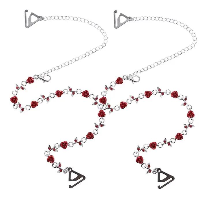 1 paire de bretelles de soutien-gorge en strass pour femmes