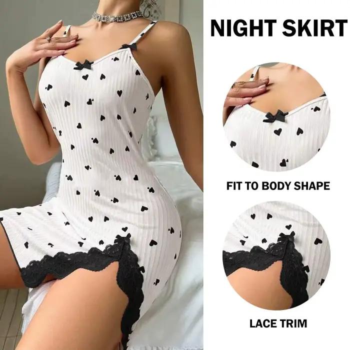 Chemise de nuit sexy pour femme