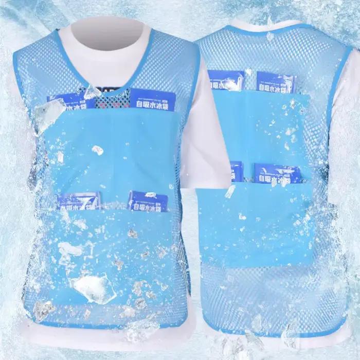 Gilet rafraîchissant avec 8 blocs de glace, veste de protection contre la chaleur pour le travail en extérieur, les voyages et l'été