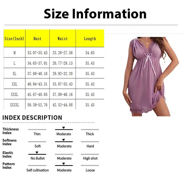 Robe de nuit sexy en dentelle pour femme