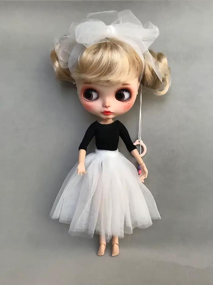 Blyth vêtements poupée Ballet body jupe 1/6 poupée gaze robe (Fit Pullip,ICY,Lati,JerryB,OB, BJD,Dal)