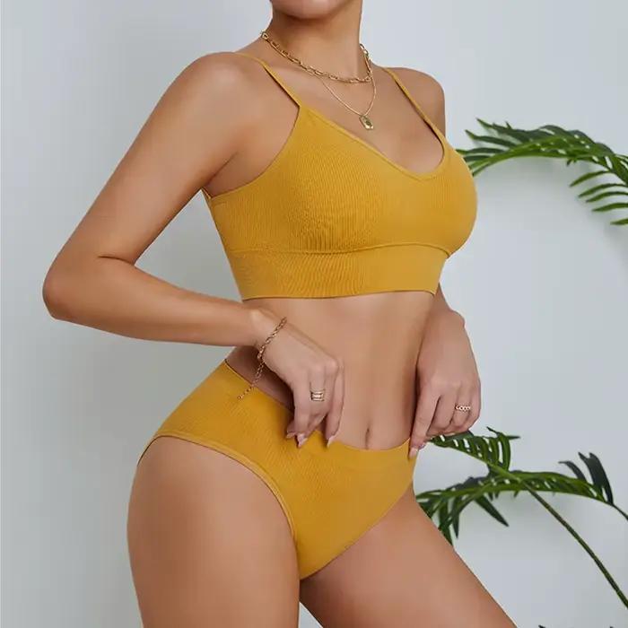 Ensemble de lingerie sans fil française