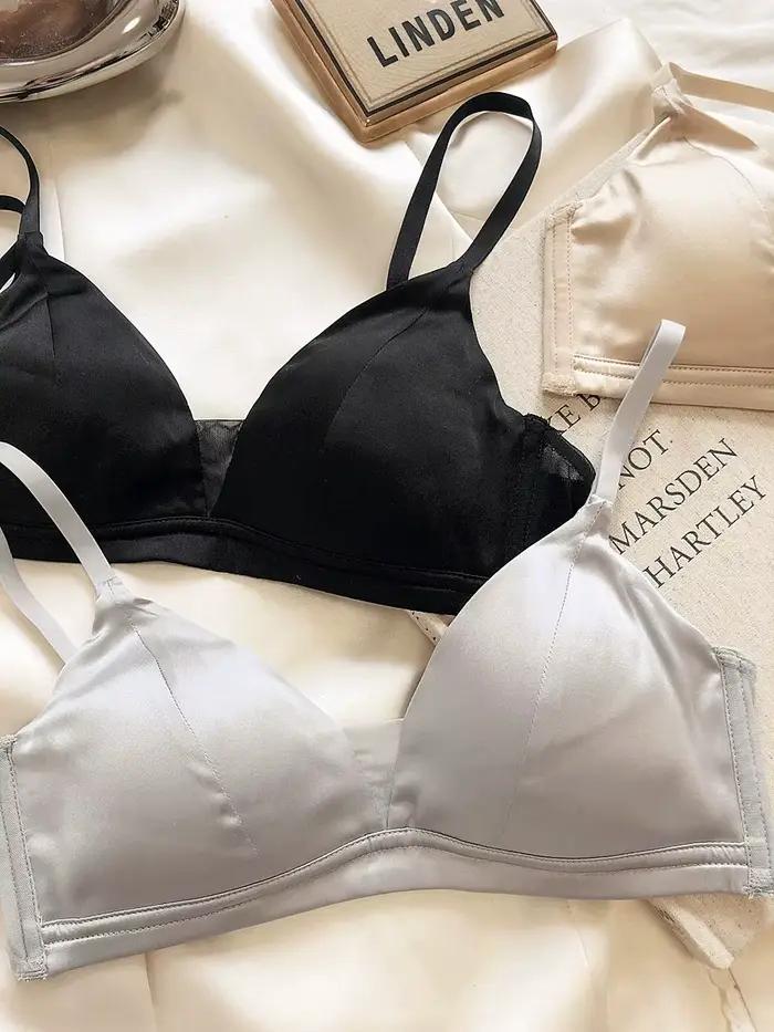 Soutien-gorge Simple en soie de mûrier