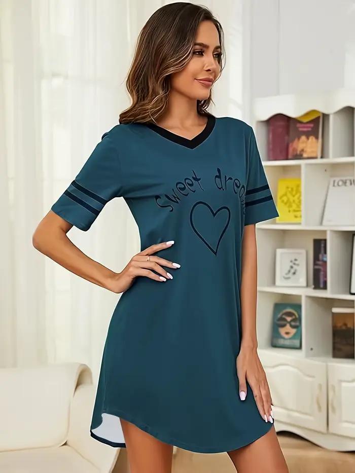 Chemise de nuit décontractée pour femme