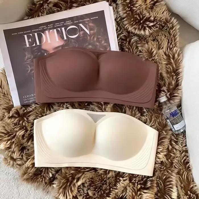 Soutien-gorge push-up sans bretelles anti-ald