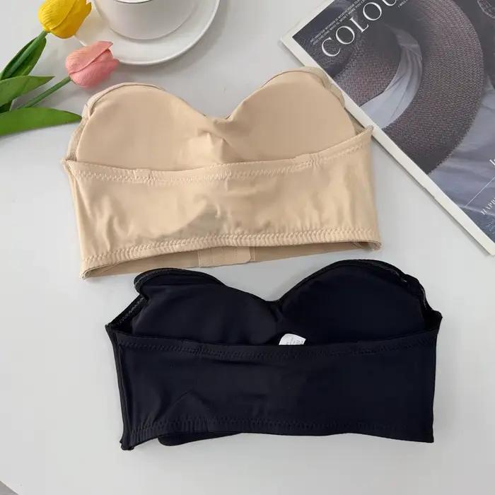 Soutien-gorge sans bretelles avec boutons sur le devant pour femmes