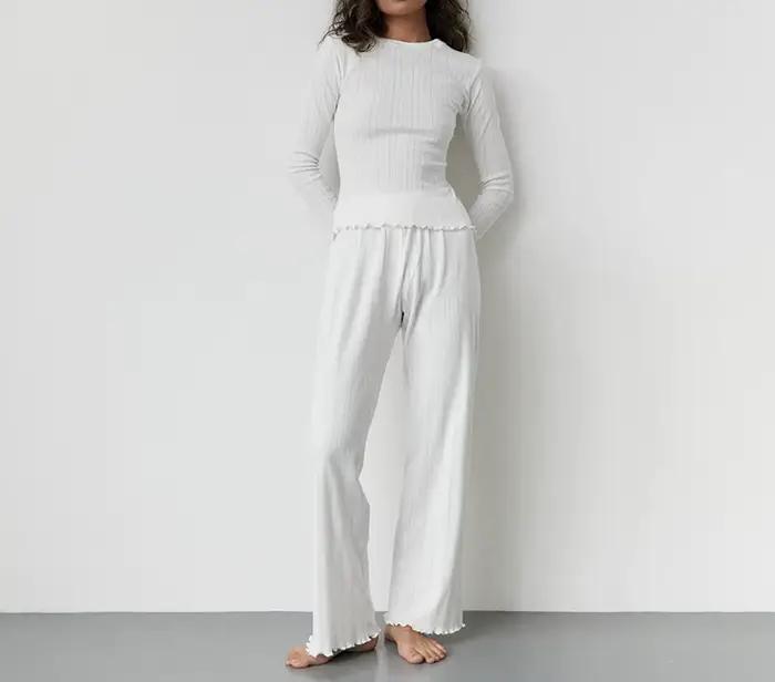 Pyjama Jacquard à manches longues