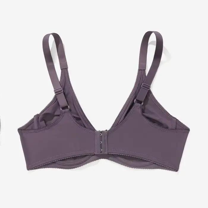 Femme Plus Taille Soutien-gorge avec Fil Sans Doublure Mince Respirant Lingerie 85C-100C 85D-110D
