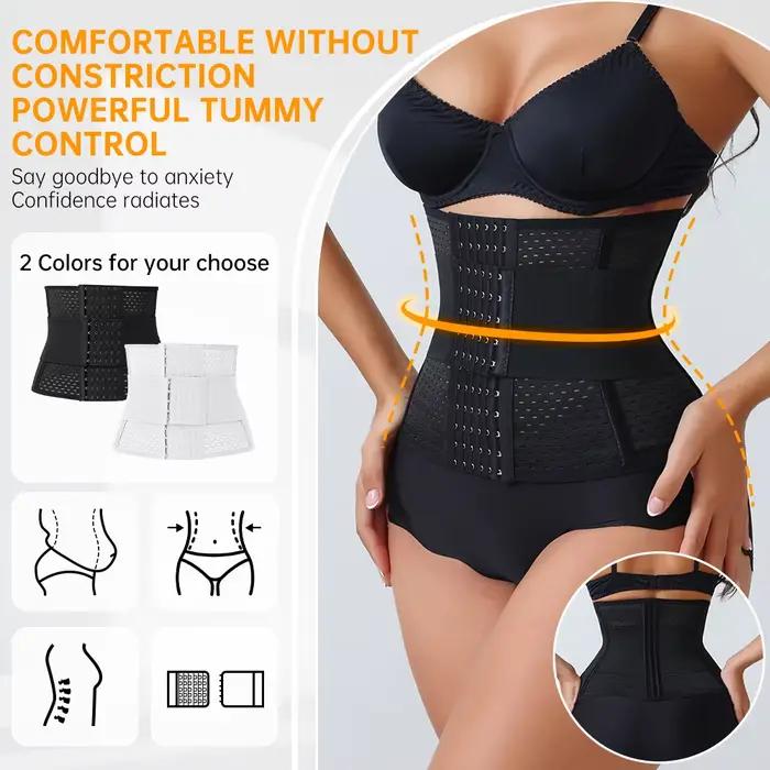 Nouveau Corset Ajustable pour Femmes avec Double Ceinture en Néoprène et Fermeture Éclair