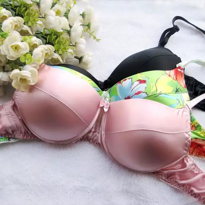 Soutien-gorge grande tasse 100% soie, bonnet C D