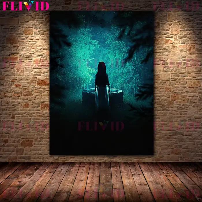 Toile d'Art Mural de Scènes de Film Effrayant et d'Horreur, Peinture de Démons dans la Nuit Noire, Affiche et Impression pour Décoration de Salon