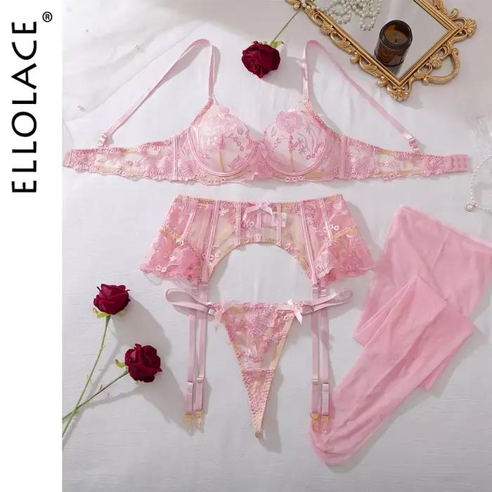 Ensemble de lingerie romantique pour femmes Ellolace