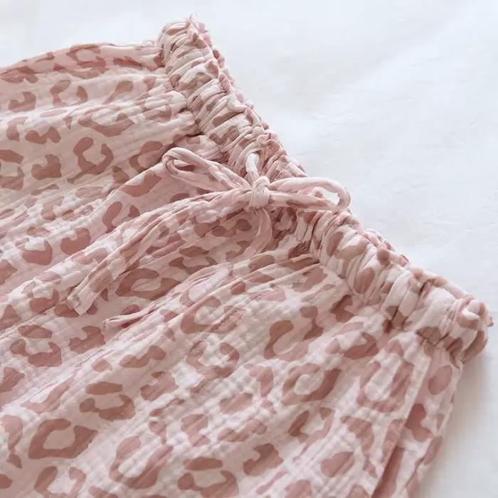 Pyjama imprimé léopard pour femmes