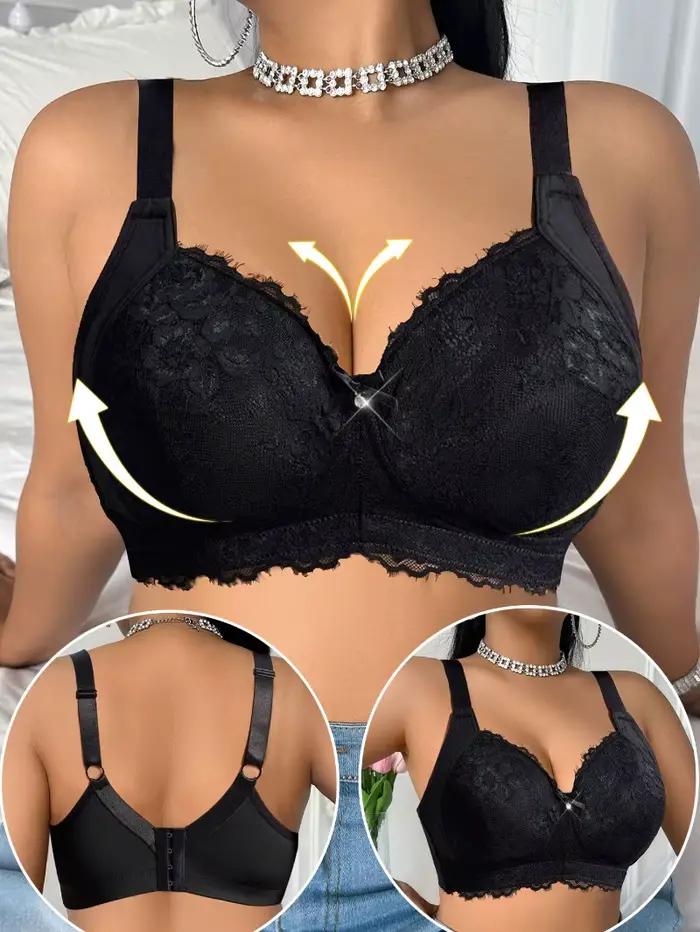 Soutien-gorge push-up plongeant 110F pour femmes à forte poitrine