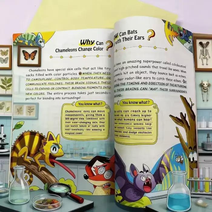 Livre d'encyclopédie scientifique pour enfants 100000 Whys - Le livre de lecture éducatif ultime pour stimuler l'esprit des enfants de 6 à 12 ans
