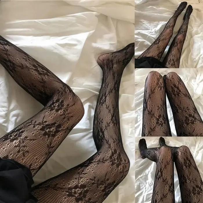 Bas résille longs sexy pour femmes
