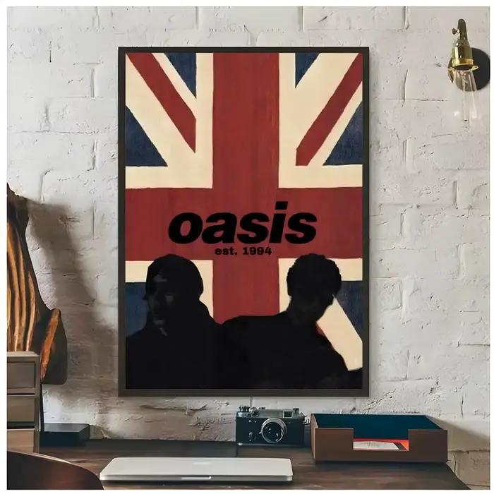Affiche Britpop Rock O-Oasis, décoration artistique haut de gamme et cadeau pour la maison, salon, ornements pour la maison