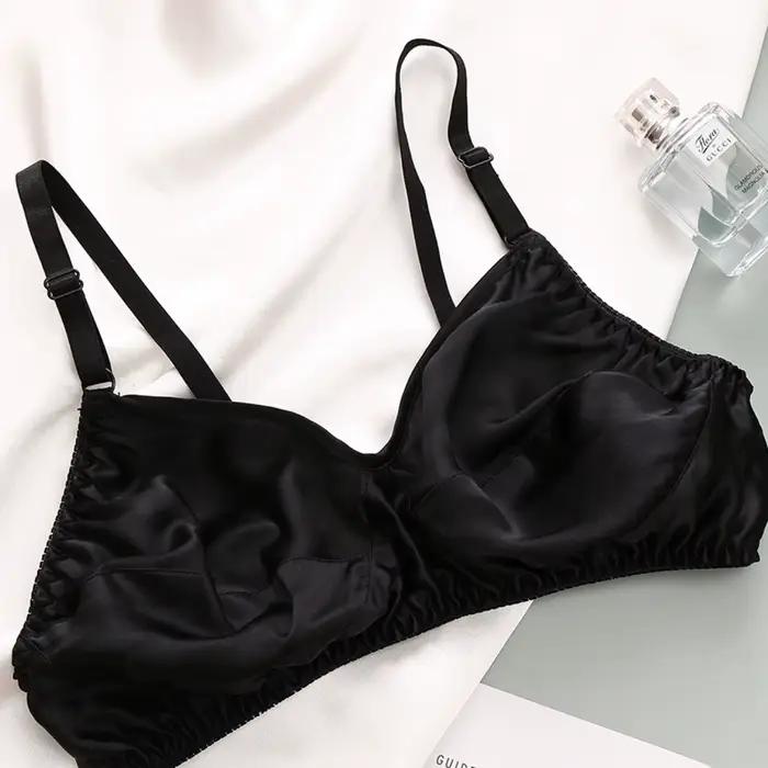 Soutien-gorge en soie Double couche sans armatures