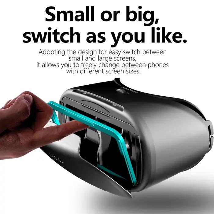 Lunettes de réalité virtuelle 3D VR pour iPhone Android Smartphone téléphone portable casque casque casque avec lentilles réelles lunettes appareils