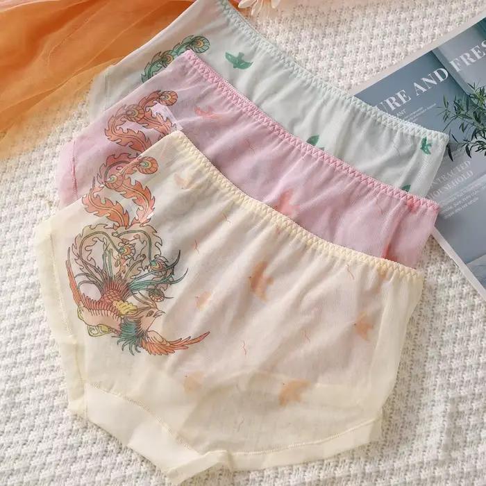 Culotte en maille transparente